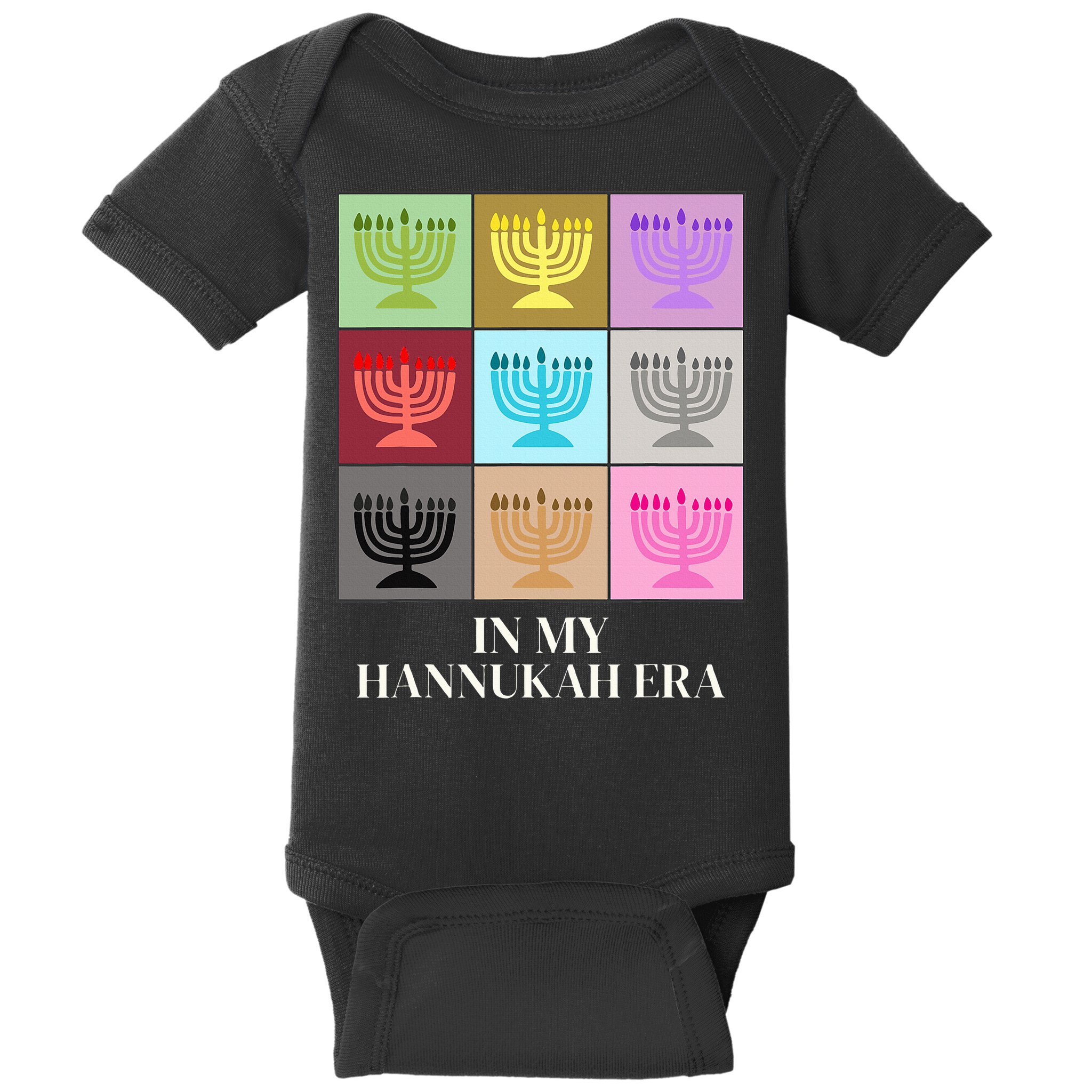 In My Hanukkah Era Ugly Jewish Xmas Funny Christmas Hanukkah  Baby Bodysuit