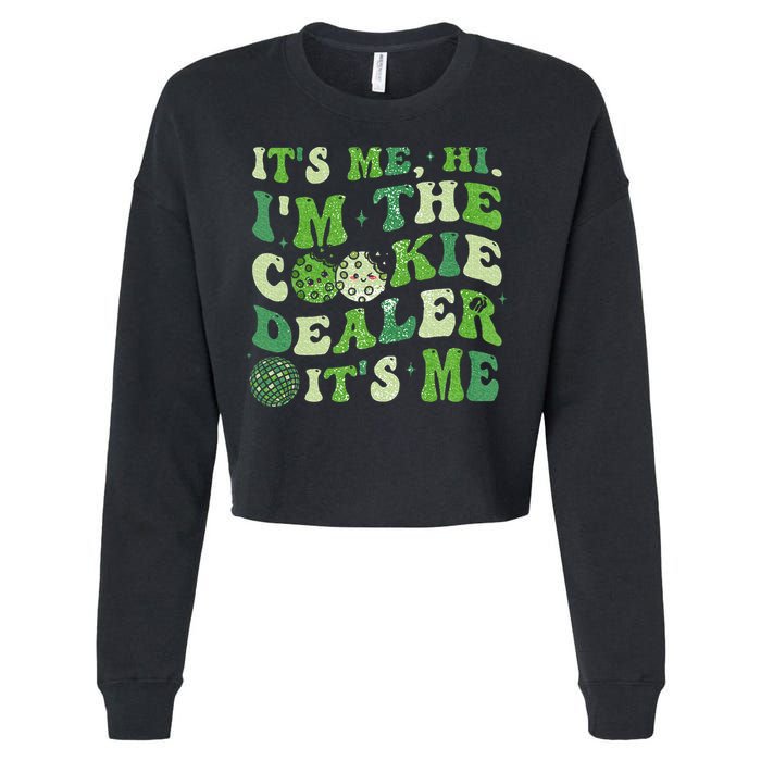 Its Me Hi Im The Cookie Dealer Scout Troop Scouting Cropped Pullover Crew