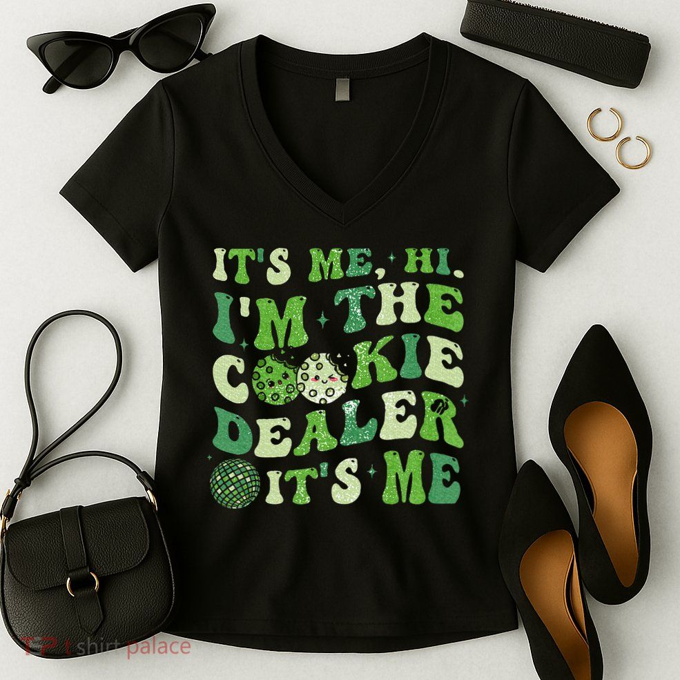Its Me Hi Im The Cookie Dealer Scout Troop Scouting Women's V-Neck T-Shirt