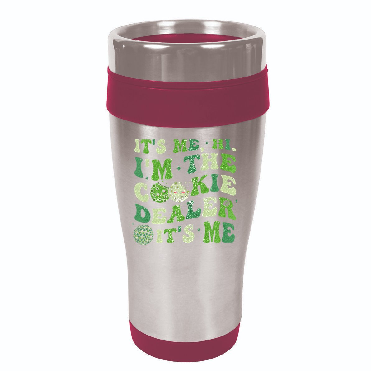 Its Me Hi Im The Cookie Dealer Scout Troop Scouting 16oz Travel Tumbler