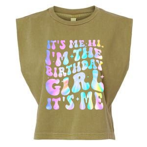 ItS Me Hi IM Birthday Girl ItS Me Groovy Garment-Dyed Women's Muscle Tee