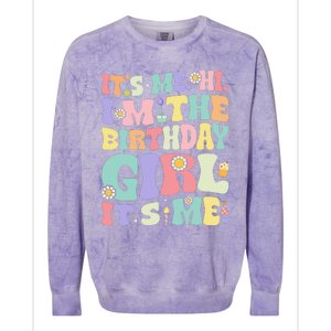 Its Me Hi Im The Birthday Girl Its Me Colorblast Crewneck Sweatshirt