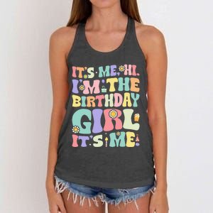 Its Me Hi Im The Birthday Girl Its Me Women's Knotted Racerback Tank