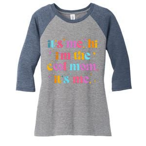 Its Me Hi Im The Cool Mom Its Me Mothers Day Cool Groovy Women's Tri-Blend 3/4-Sleeve Raglan Shirt