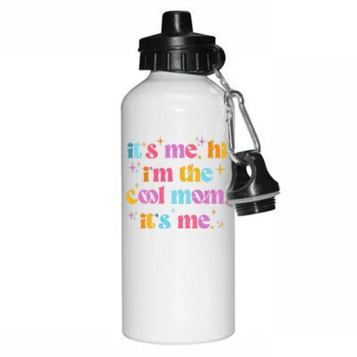 Its Me Hi Im The Cool Mom Its Me Mothers Day Cool Groovy Aluminum Water Bottle