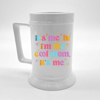 Its Me Hi Im The Cool Mom Its Me Mothers Day Cool Groovy Beer Stein