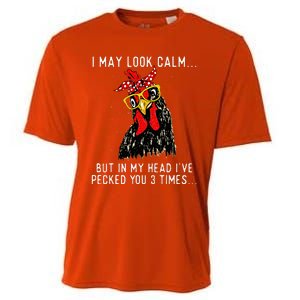 In My Head Ive Pecked You 3 Times Chicken Cooling Performance Crew T-Shirt