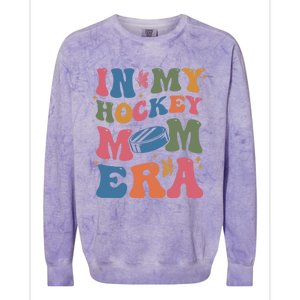 In My Hockey Mom Era Gift Colorblast Crewneck Sweatshirt