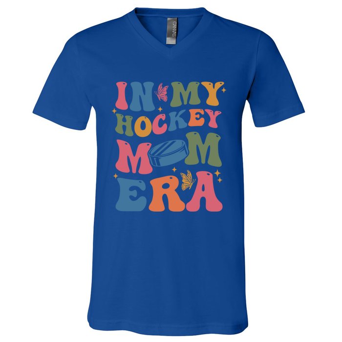 In My Hockey Mom Era Gift V-Neck T-Shirt