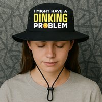 I Might Have A Drinking Problem Cool Pickleball Dink Pickleball Player Gift Bucket Hat