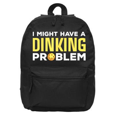 I Might Have A Drinking Problem Cool Pickleball Dink Pickleball Player Gift 16 in Basic Backpack