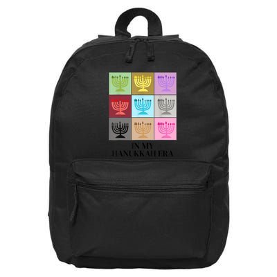 In My Hanukkah Era Ugly Jewish Xmas Funny Christmas Hanukkah 16 in Basic Backpack