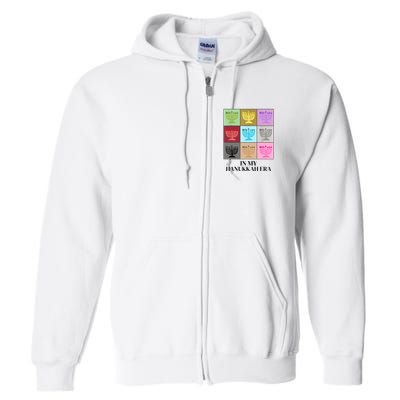 In My Hanukkah Era Ugly Jewish Xmas Funny Christmas Hanukkah Full Zip Hoodie