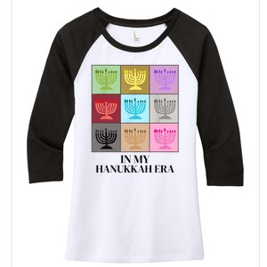 In My Hanukkah Era Ugly Jewish Xmas Funny Christmas Hanukkah Women's Tri-Blend 3/4-Sleeve Raglan Shirt