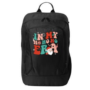 In My Ho Ho Ho Era Santa Claus Xmas Groovy Retro Christmas Cute Gift City Backpack