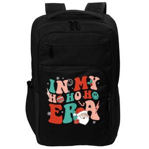 In My Ho Ho Ho Era Santa Claus Xmas Groovy Retro Christmas Cute Gift Impact Tech Backpack