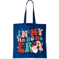 In My Ho Ho Ho Era Santa Claus Xmas Groovy Retro Christmas Cute Gift Tote Bag