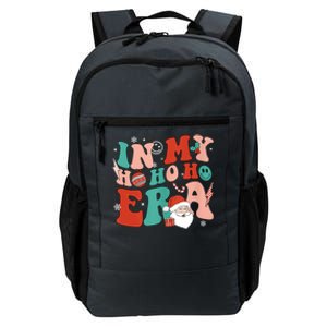 In My Ho Ho Ho Era Santa Claus Xmas Groovy Retro Christmas Cute Gift Daily Commute Backpack