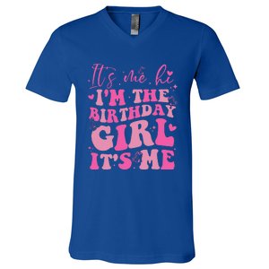 Its Me Hi IM The Birthday Girl Its Me Birthday Party V-Neck T-Shirt