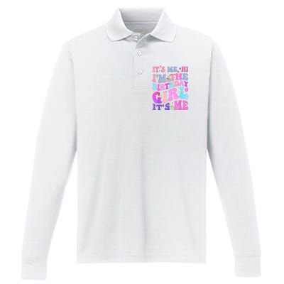 Its Me Hi IM The Birthday Girl ItS Me Taylor Birthday Girl Performance Long Sleeve Polo