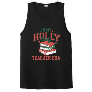 In My Holly Jolly Teacher Era Funny Christmas PosiCharge Competitor Tank