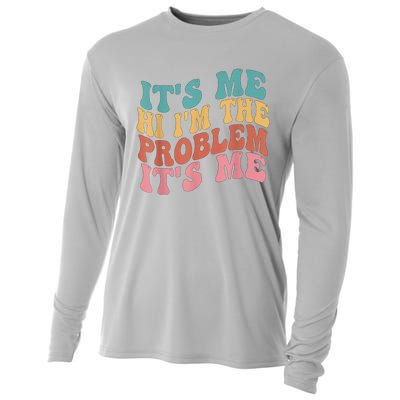 Its Me Hi I'm The Problem Its Me Groovy Retro Cooling Performance Long Sleeve Crew