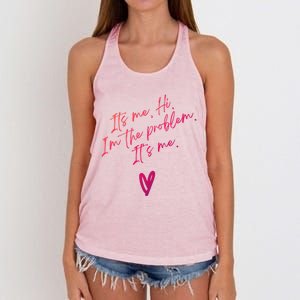 Its Me Hi Im The Problem With Heart Trendy Clothing Gift Women's Knotted Racerback Tank