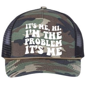 It's Me Hi I'm The Problem It's Me Funny Saying Retro Rope Trucker Hat Cap