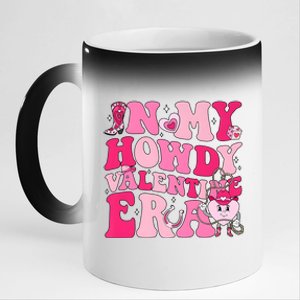 In My Howdy Valentine Era Matching Couple Lover 11oz Black Color Changing Mug