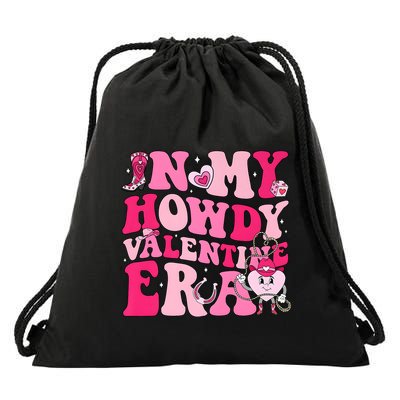 In My Howdy Valentine Era Matching Couple Lover Drawstring Bag