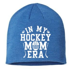 In My Hockey Mom Era Retro Ice Hockey Mom Mama Mothers Day Gift Sustainable Beanie