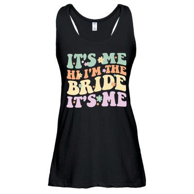 It's Me Hi I'm The Bride It's Me Funny Quotes Bride Ladies Essential Flowy Tank