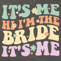 It's Me Hi I'm The Bride It's Me Funny Quotes Bride Cotton Canvas Backpack