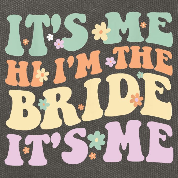 It's Me Hi I'm The Bride It's Me Funny Quotes Bride Cotton Canvas Backpack