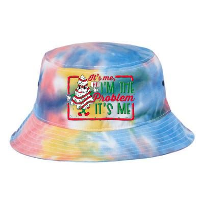 It's Me Hi I'm The Problem It's Me Christmas Tree Cake  Tie Dye Newport Bucket Hat