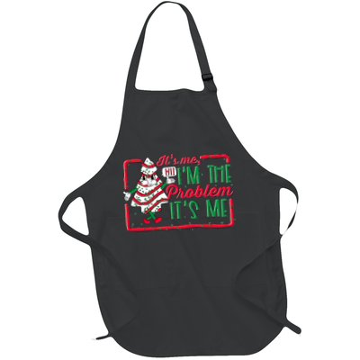 It's Me Hi I'm The Problem It's Me Christmas Tree Cake  Full-Length Apron With Pockets