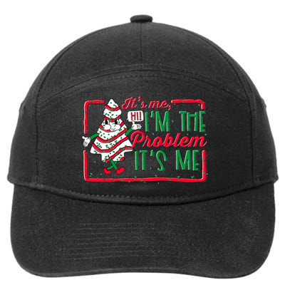 It's Me Hi I'm The Problem It's Me Christmas Tree Cake  7-Panel Snapback Hat