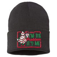 It's Me Hi I'm The Problem It's Me Christmas Tree Cake  Sustainable Knit Beanie