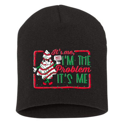 It's Me Hi I'm The Problem It's Me Christmas Tree Cake  Short Acrylic Beanie