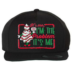 It's Me Hi I'm The Problem It's Me Christmas Tree Cake  Wool Snapback Cap