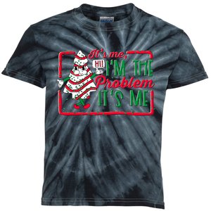 It's Me Hi I'm The Problem It's Me Christmas Tree Cake  Kids Tie-Dye T-Shirt