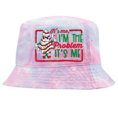 It's Me Hi I'm The Problem It's Me Christmas Tree Cake  Tie-Dyed Bucket Hat