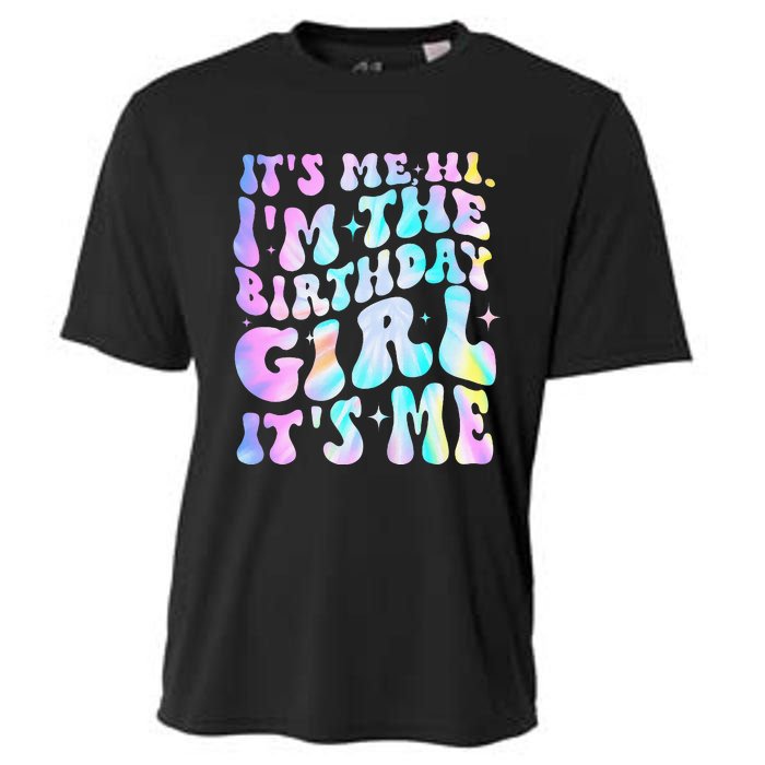 ItS Me Hi IM Birthday Girl ItS Me Groovy Cooling Performance Crew T-Shirt