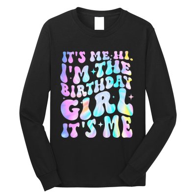 ItS Me Hi IM Birthday Girl ItS Me Groovy Long Sleeve Shirt