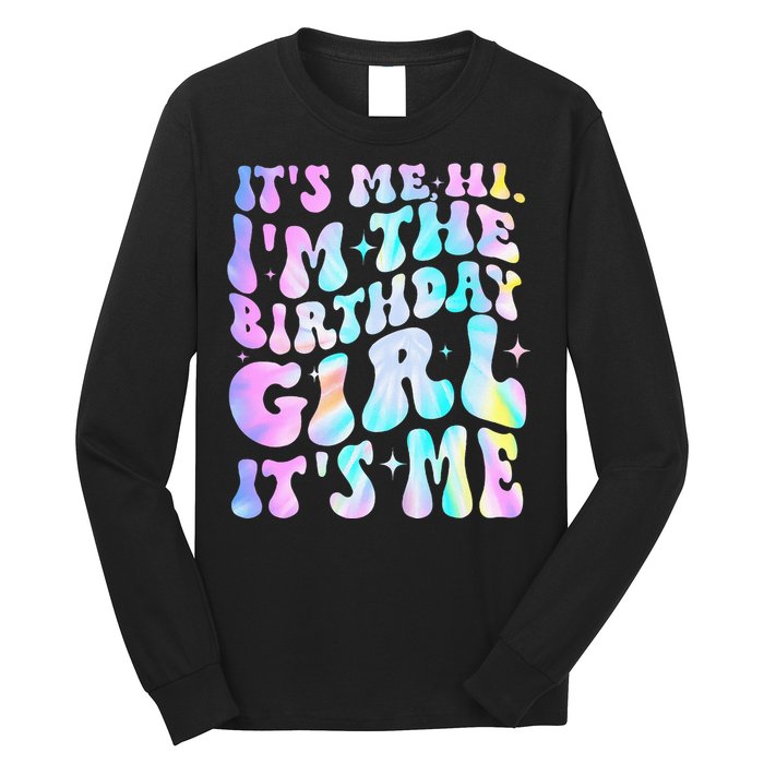 ItS Me Hi IM Birthday Girl ItS Me Groovy Long Sleeve Shirt