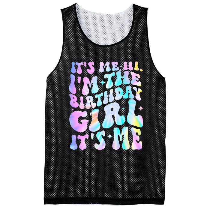 ItS Me Hi IM Birthday Girl ItS Me Groovy Mesh Reversible Basketball Jersey Tank