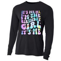 ItS Me Hi IM Birthday Girl ItS Me Groovy Cooling Performance Long Sleeve Crew