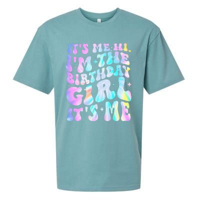 ItS Me Hi IM Birthday Girl ItS Me Groovy Sueded Cloud Jersey T-Shirt