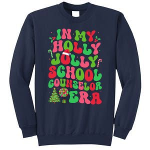 In My Holly Xmas Jolly School Counselor Era Christmas Team Sweatshirt