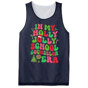 In My Holly Xmas Jolly School Counselor Era Christmas Team Mesh Reversible Basketball Jersey Tank